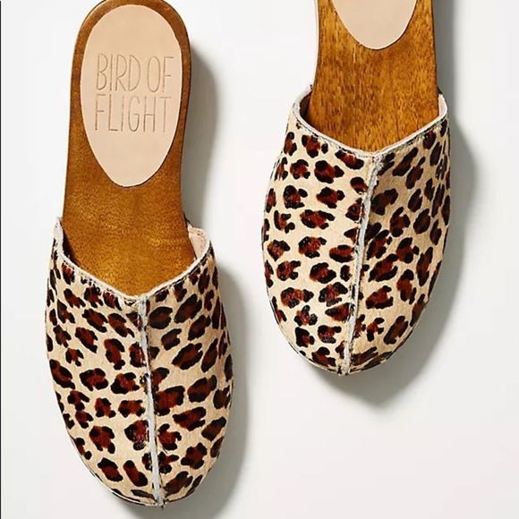 Anthropologie Shoes - Anthropologie Bird of Flight Leopard Ponyhair Clog